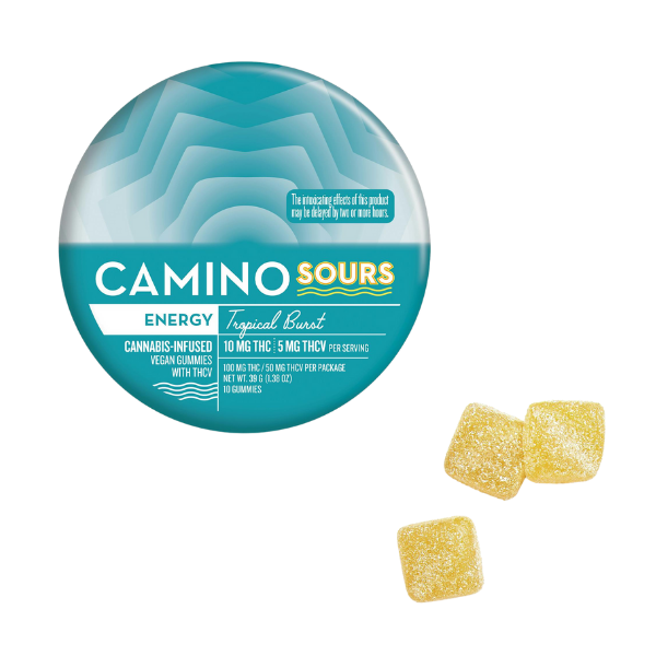 Camino Sours Gummy 10pk / Energy Tropical Burst 10mg D9 5mg THCV
